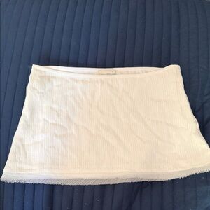 White Sequenced Mini Skirt